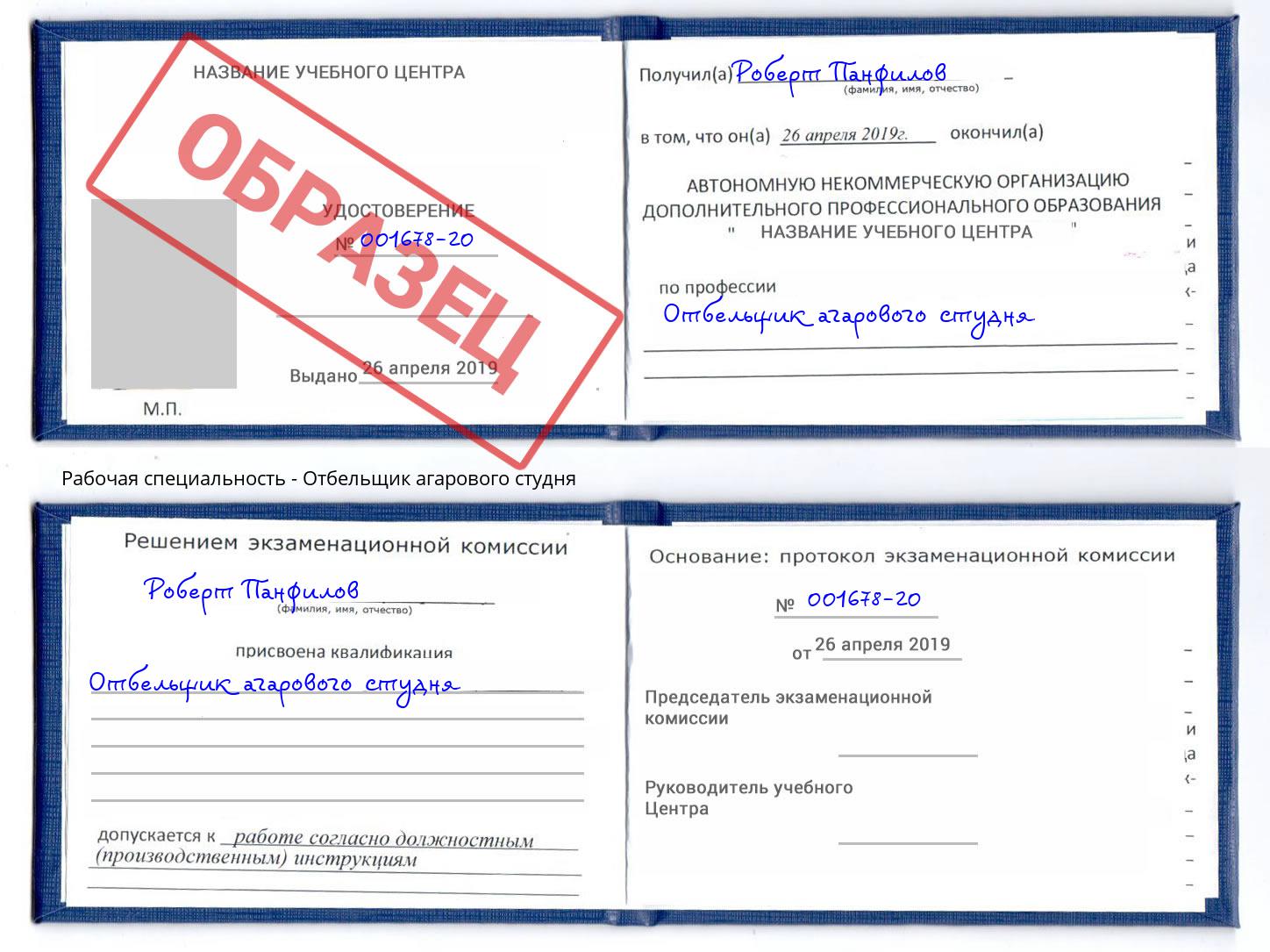 Отбельщик агарового студня Торжок