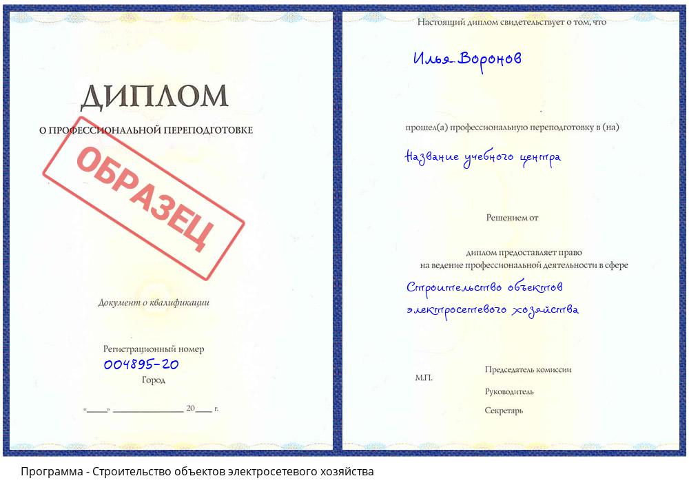 Строительство объектов электросетевого хозяйства Торжок